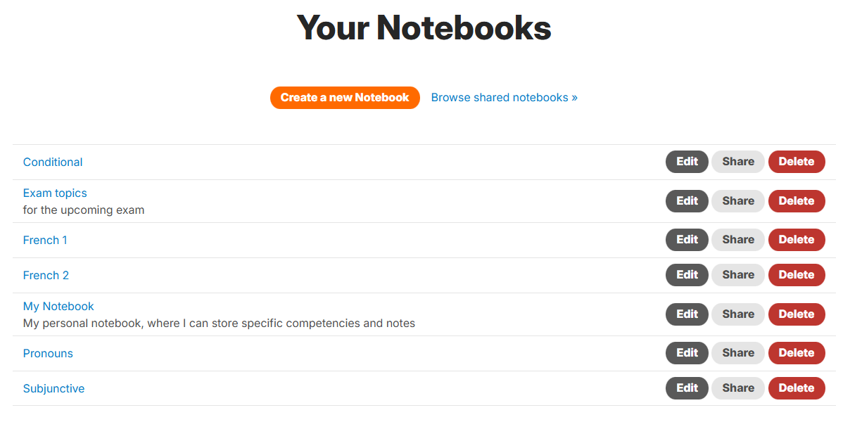 Multiple Notebooks